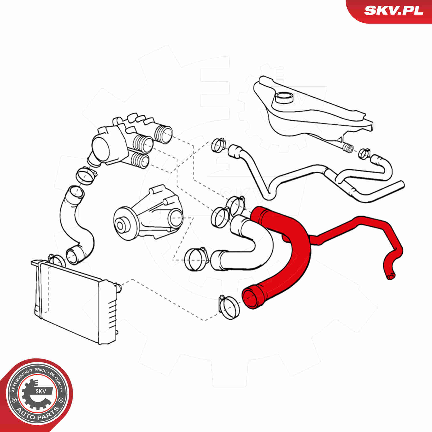 Ilustracja 24SKV390 ESEN SKV przewód elastyczny chłodnicy