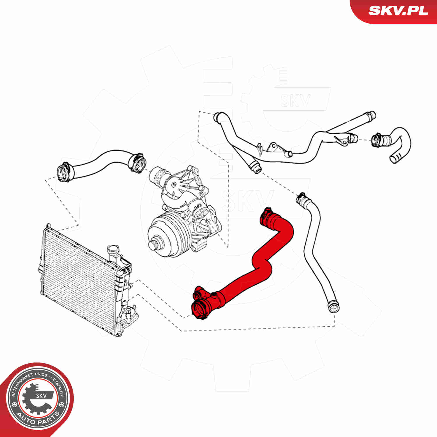 Ilustracja 24SKV394 ESEN SKV przewód elastyczny chłodnicy