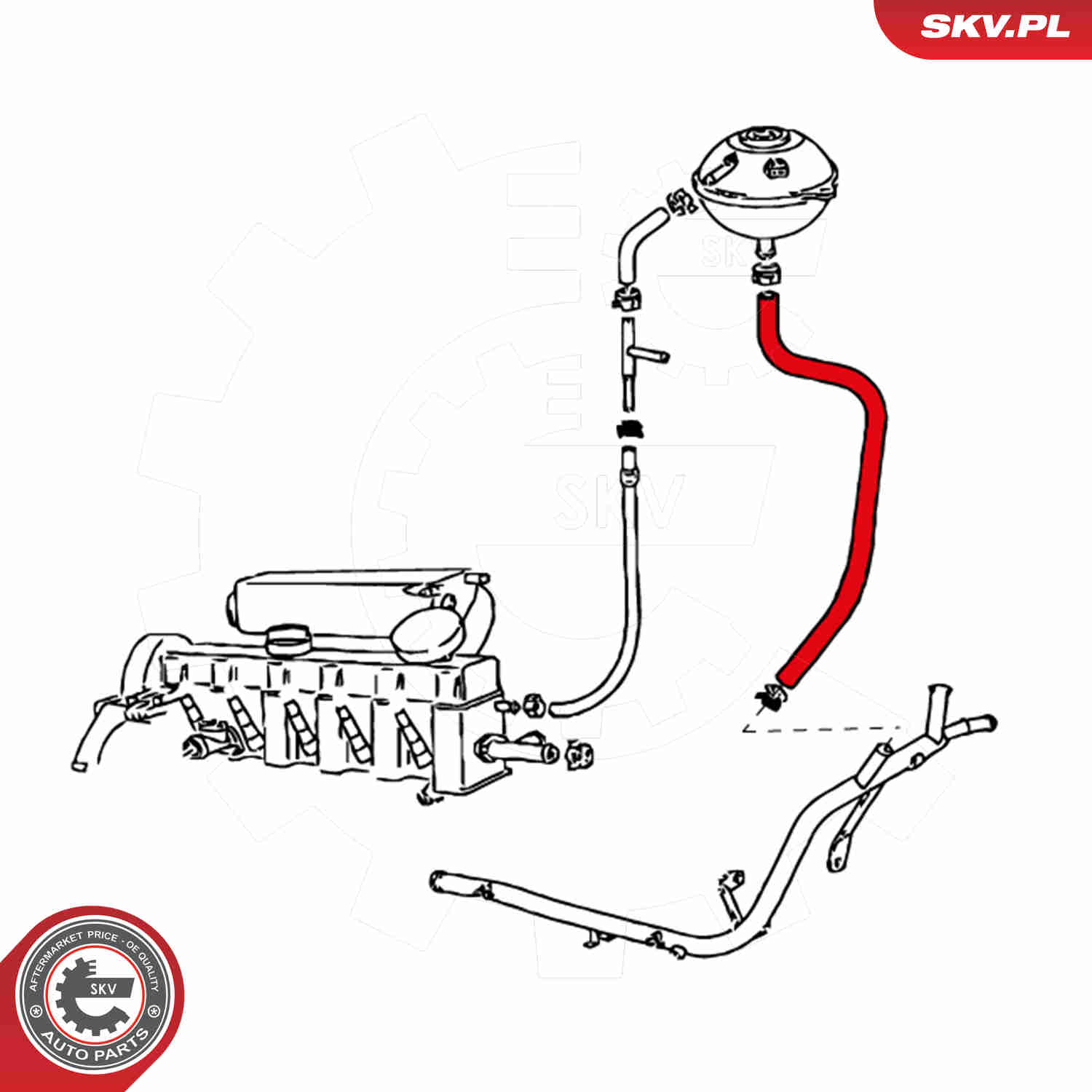 Ilustracja 24SKV396 ESEN SKV przewód elastyczny chłodnicy