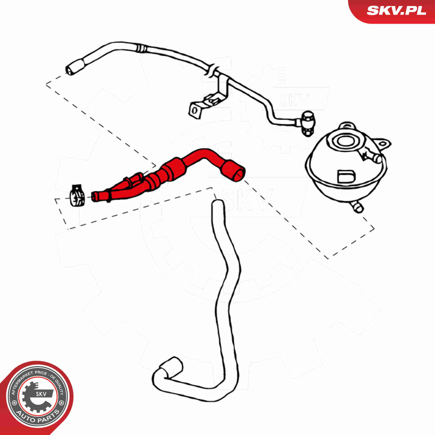 Ilustracja 24SKV307 ESEN SKV przewód elastyczny chłodnicy
