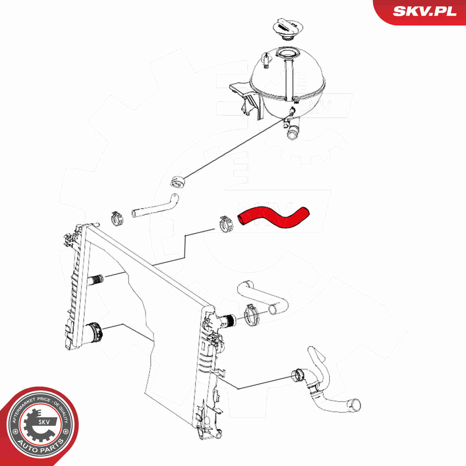 Ilustracja 24SKV305 ESEN SKV przewód elastyczny chłodnicy