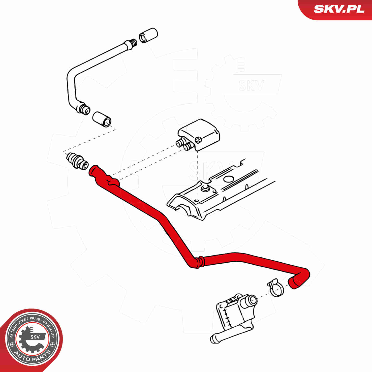 Ilustracja 24SKV308 ESEN SKV przewód elastyczny chłodnicy