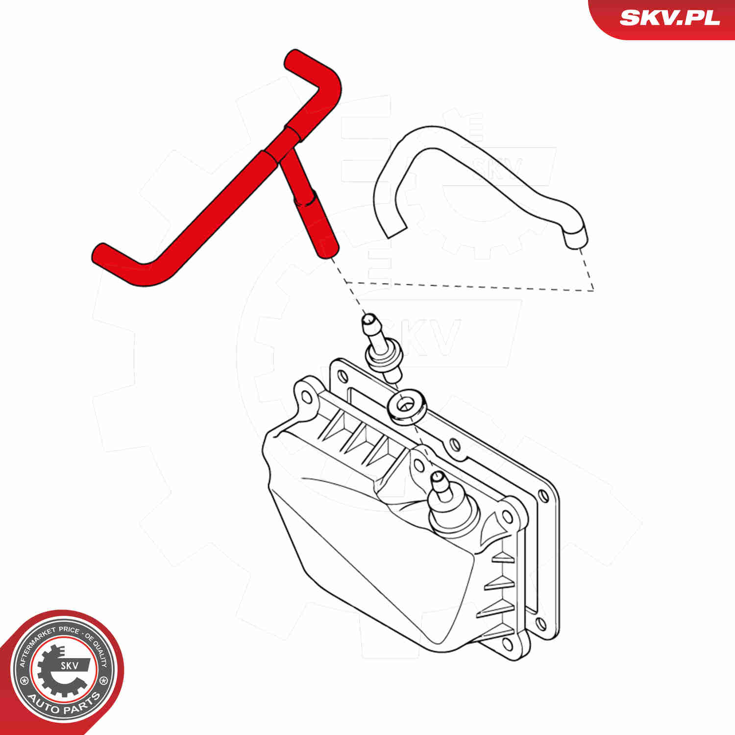 Ilustracja 24SKV448 ESEN SKV przewód ssący, filtr powietrza
