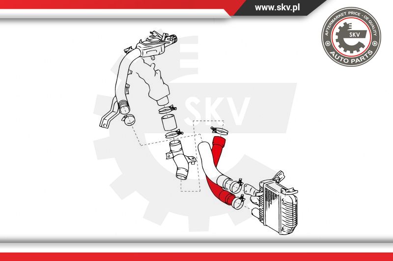 Ilustracja 24SKV677 ESEN SKV przewód powietrza doładowującego