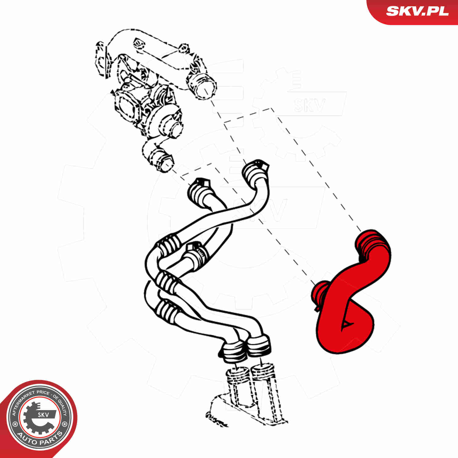 Ilustracja 24SKV785 ESEN SKV przewód powietrza doładowującego