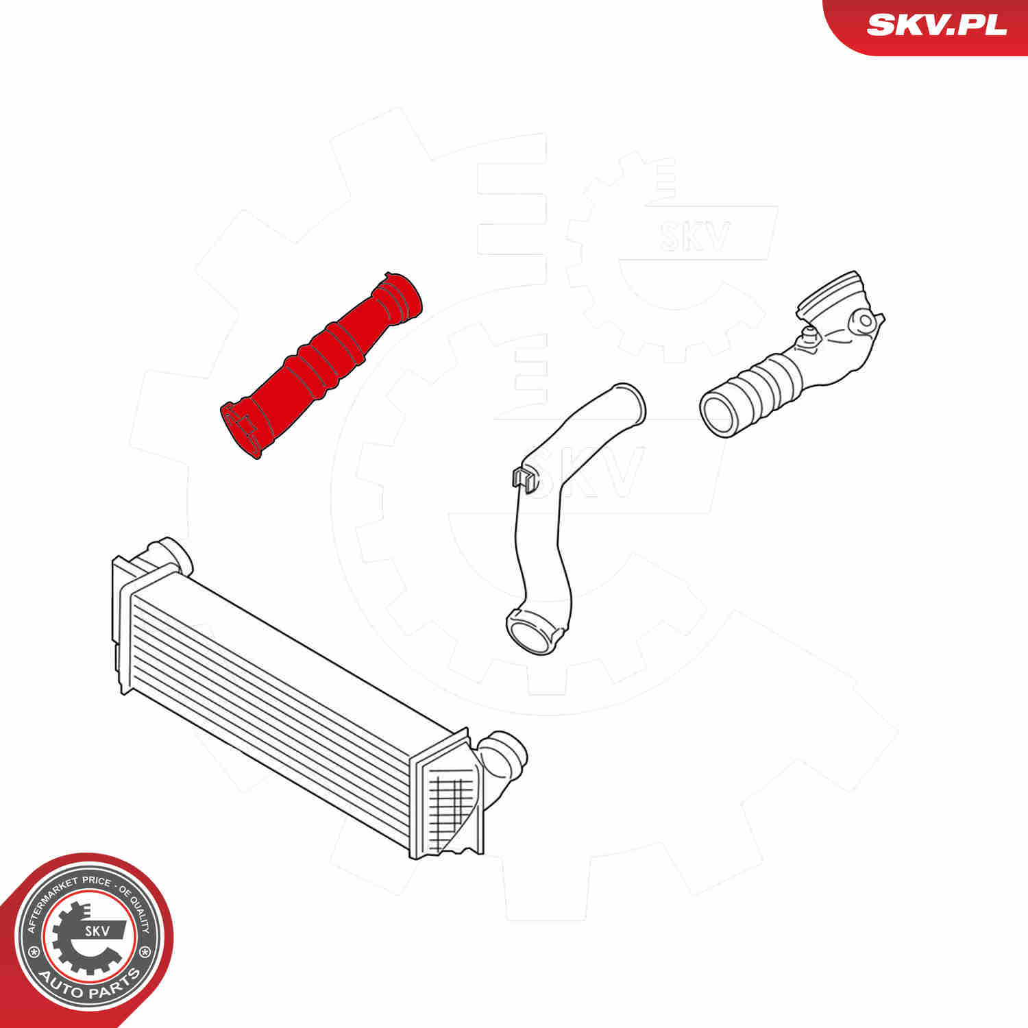Ilustracja 24SKV916 ESEN SKV przewód powietrza doładowującego