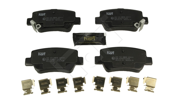 Ilustracja 260 745 HART klocki hamulcowe