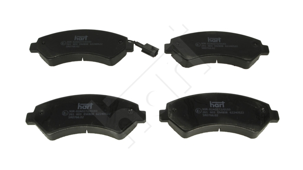 Ilustracja 261 603 HART klocki hamulcowe