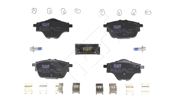 Ilustracja 261 808 HART klocki hamulcowe