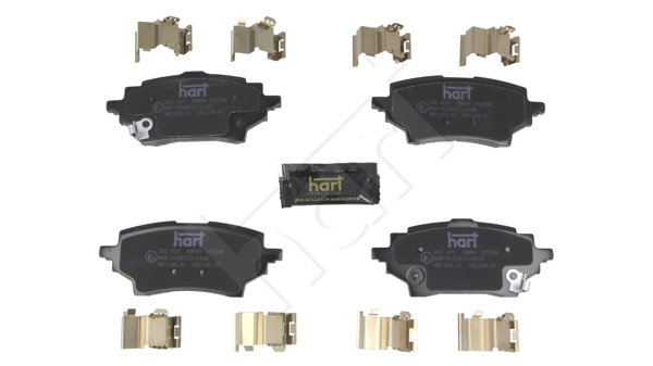 Ilustracja 262 052 HART klocki hamulcowe