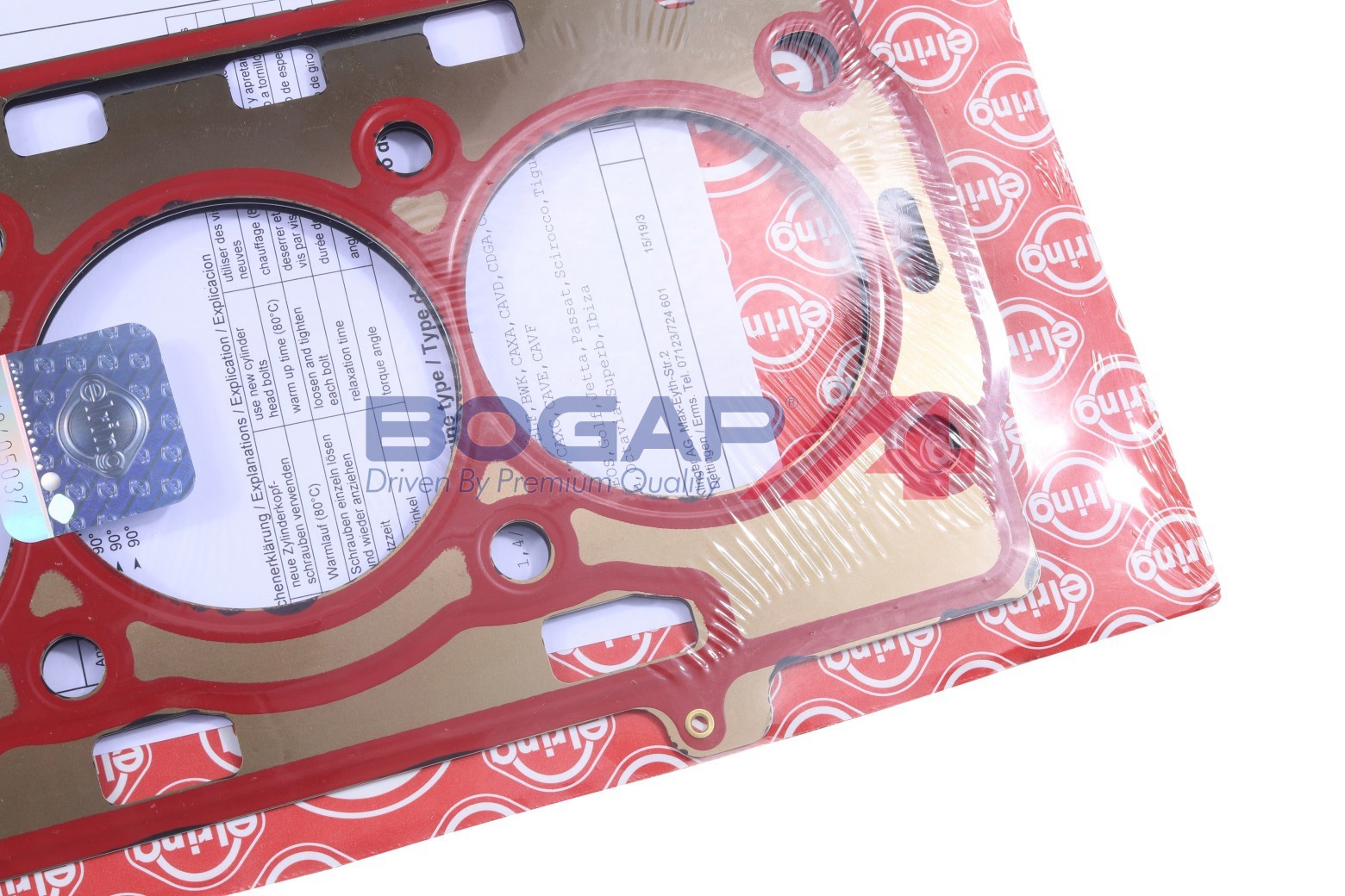 Ilustracja A1124108 BOGAP uszczelka, głowica cylindrów