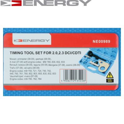 Ilustracja NE00989 ENERGY zestaw narzędzi nastawczych, fazy rozrządu