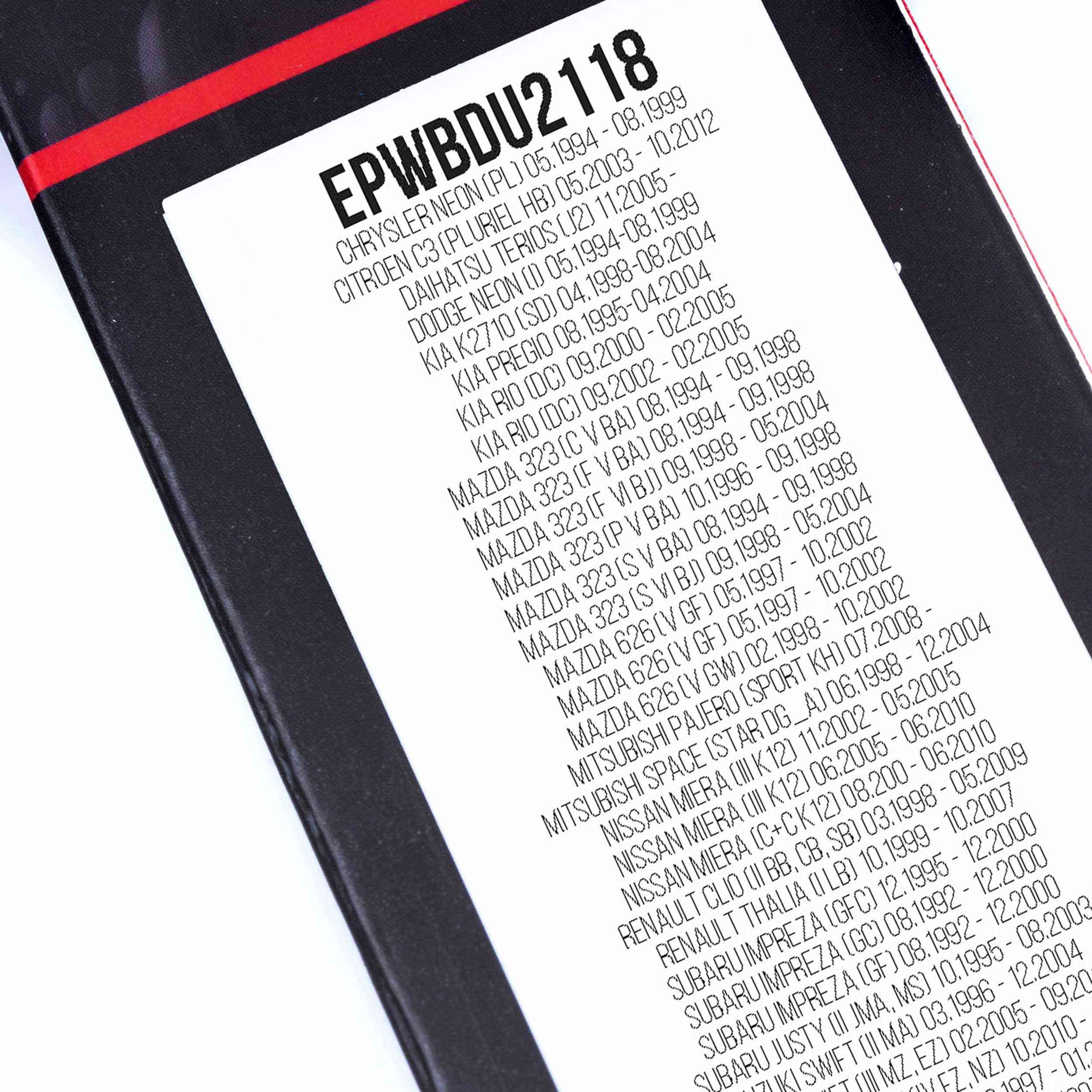 Ilustracja EPWBDU2118 EINPARTS AUTOMOTIVE pióro wycieraczki