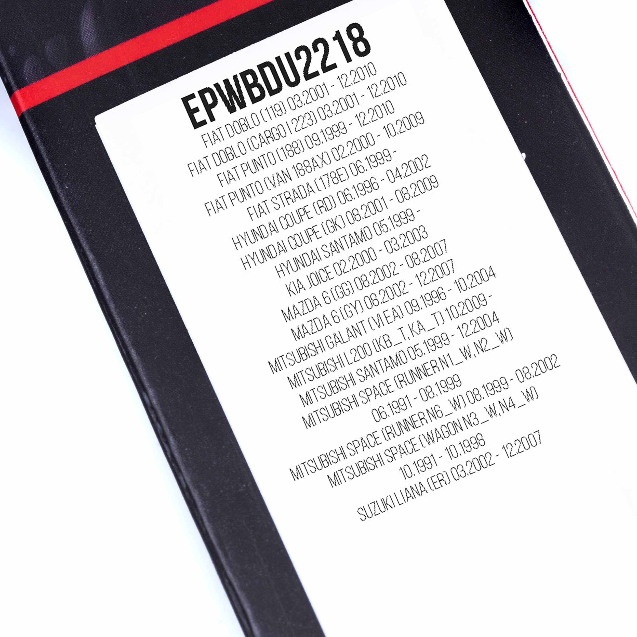 Ilustracja EPWBDU2218 EINPARTS AUTOMOTIVE pióro wycieraczki