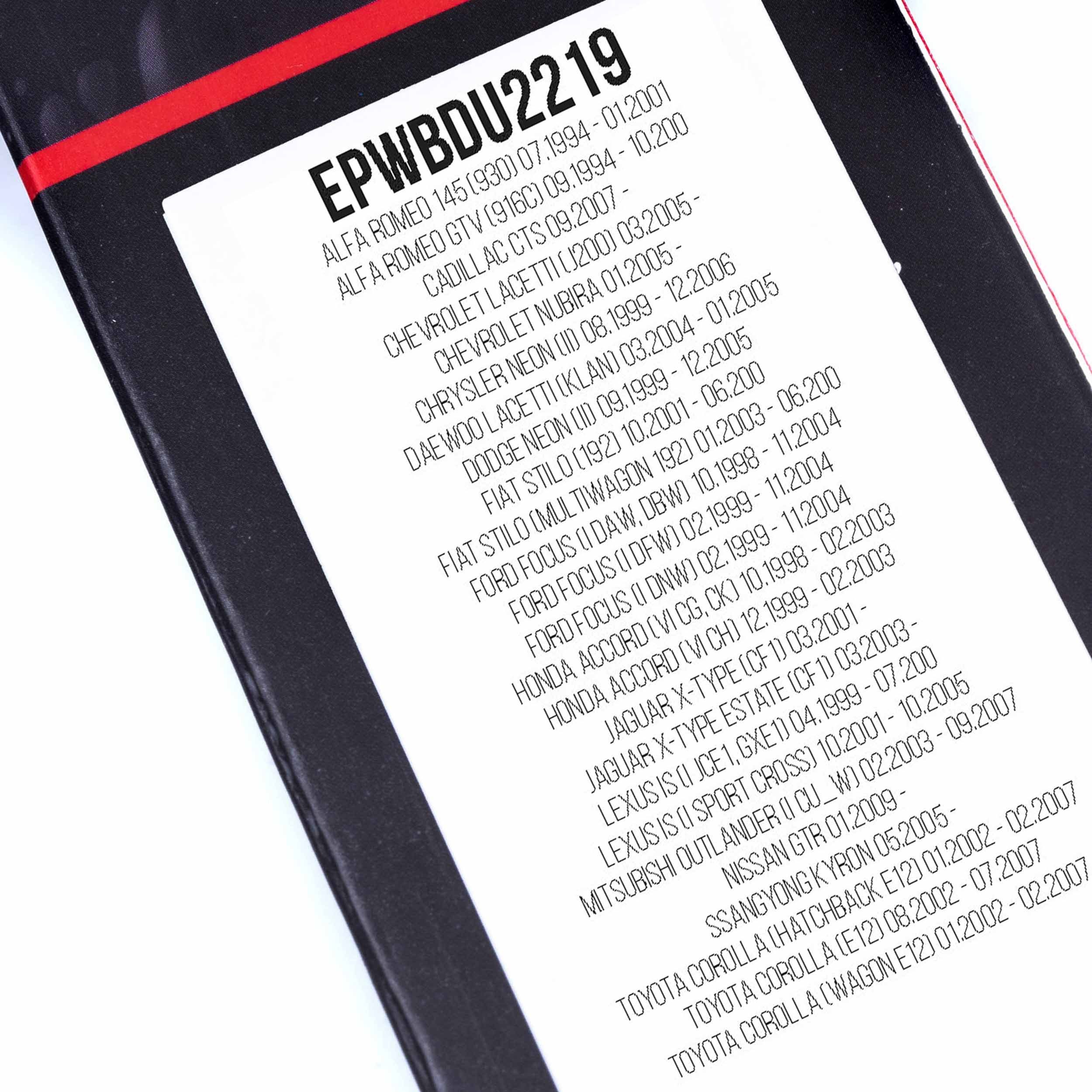 Ilustracja EPWBDU2219 EINPARTS AUTOMOTIVE pióro wycieraczki